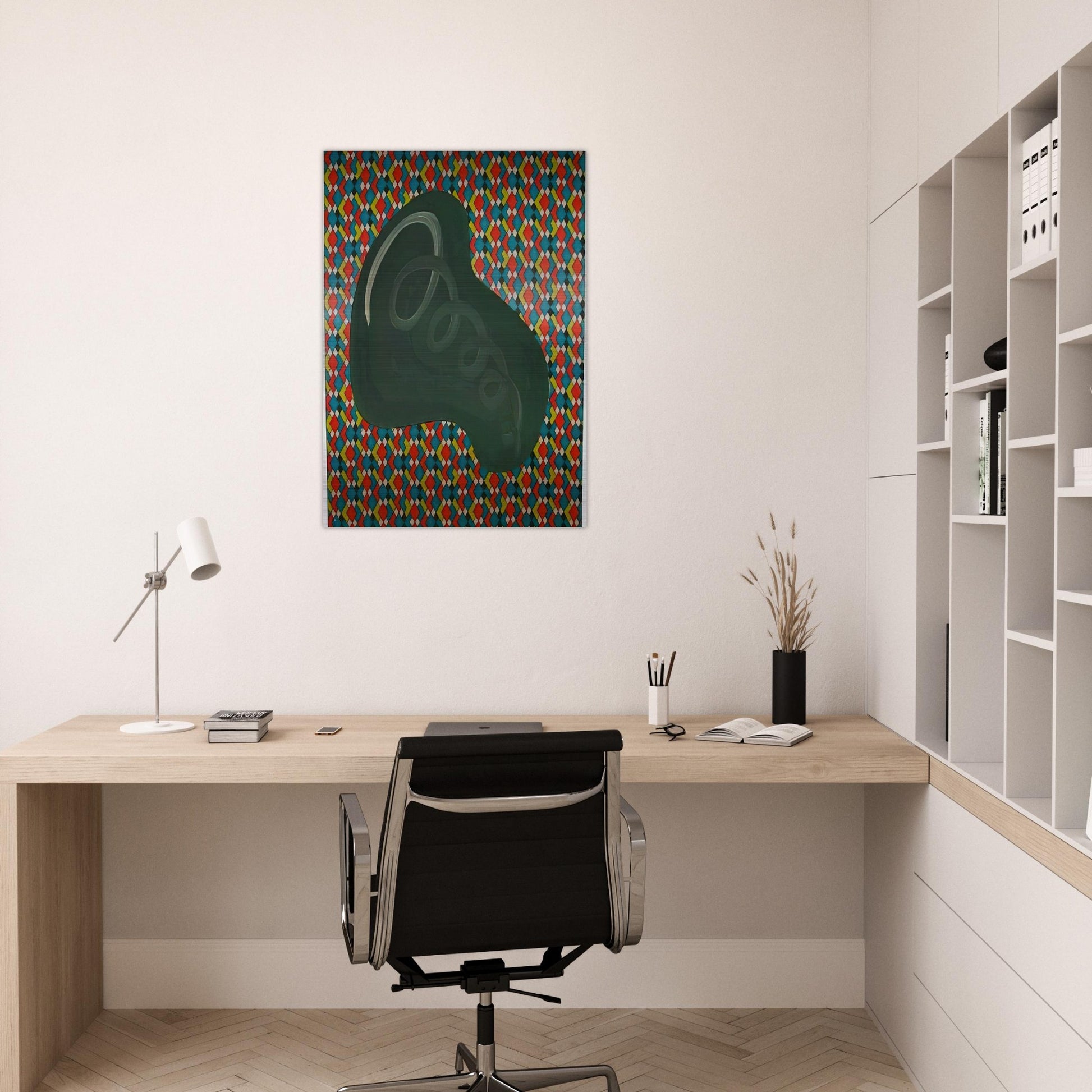 NIERENFORM 1969 - Sigmar Polke Brushed Aluminum Print - 70x100 cm / 28x40 inches | Sigmar Polke Aluminum Print | Sigmar Polke Prints