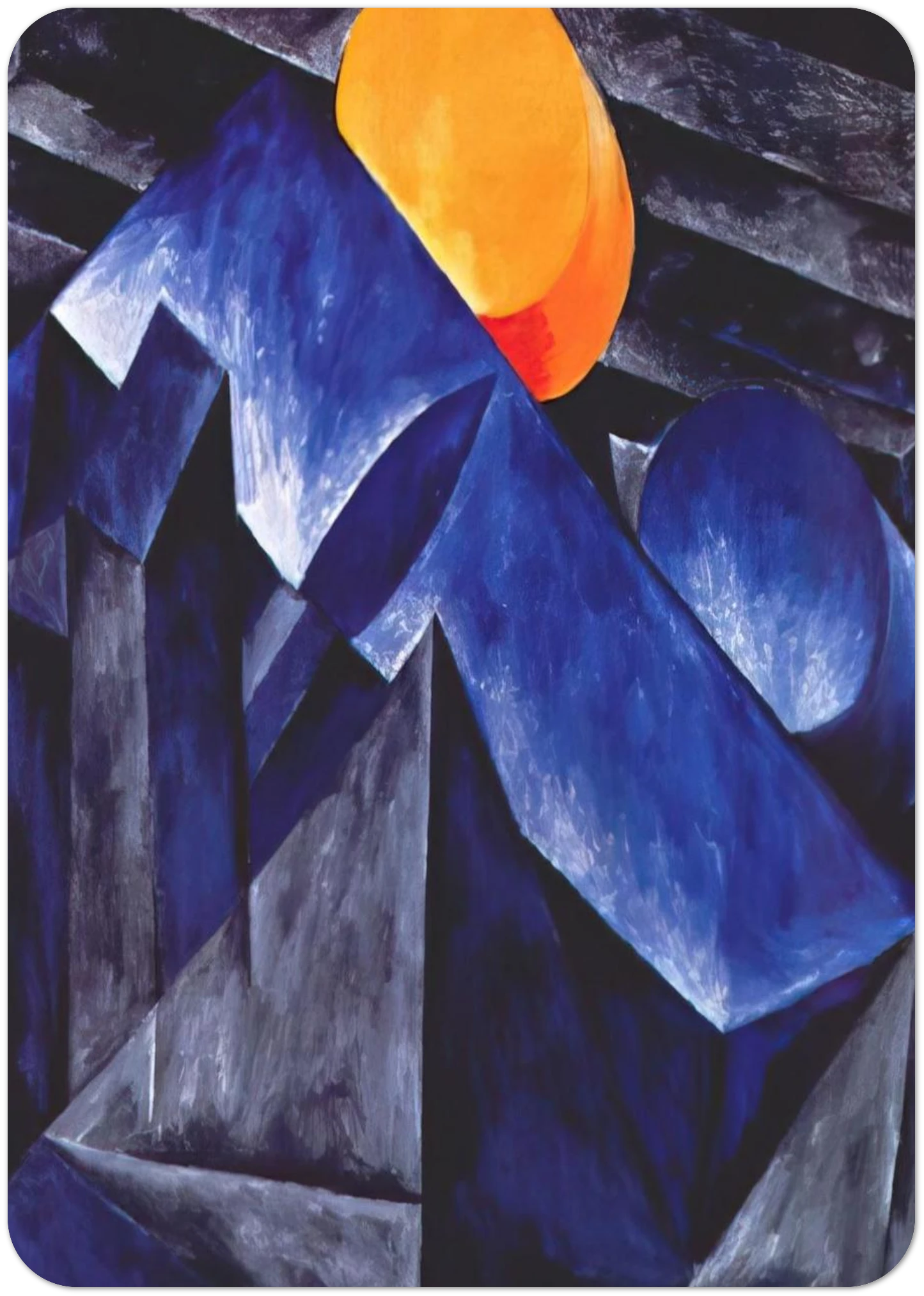 Composition - 1914 By Natalia Goncharova Pack of 10 Post Cards | Natalia Goncharova Post Cards | A6 (10.5 x 14.8 cm) - 4.1 x 5.8 inches