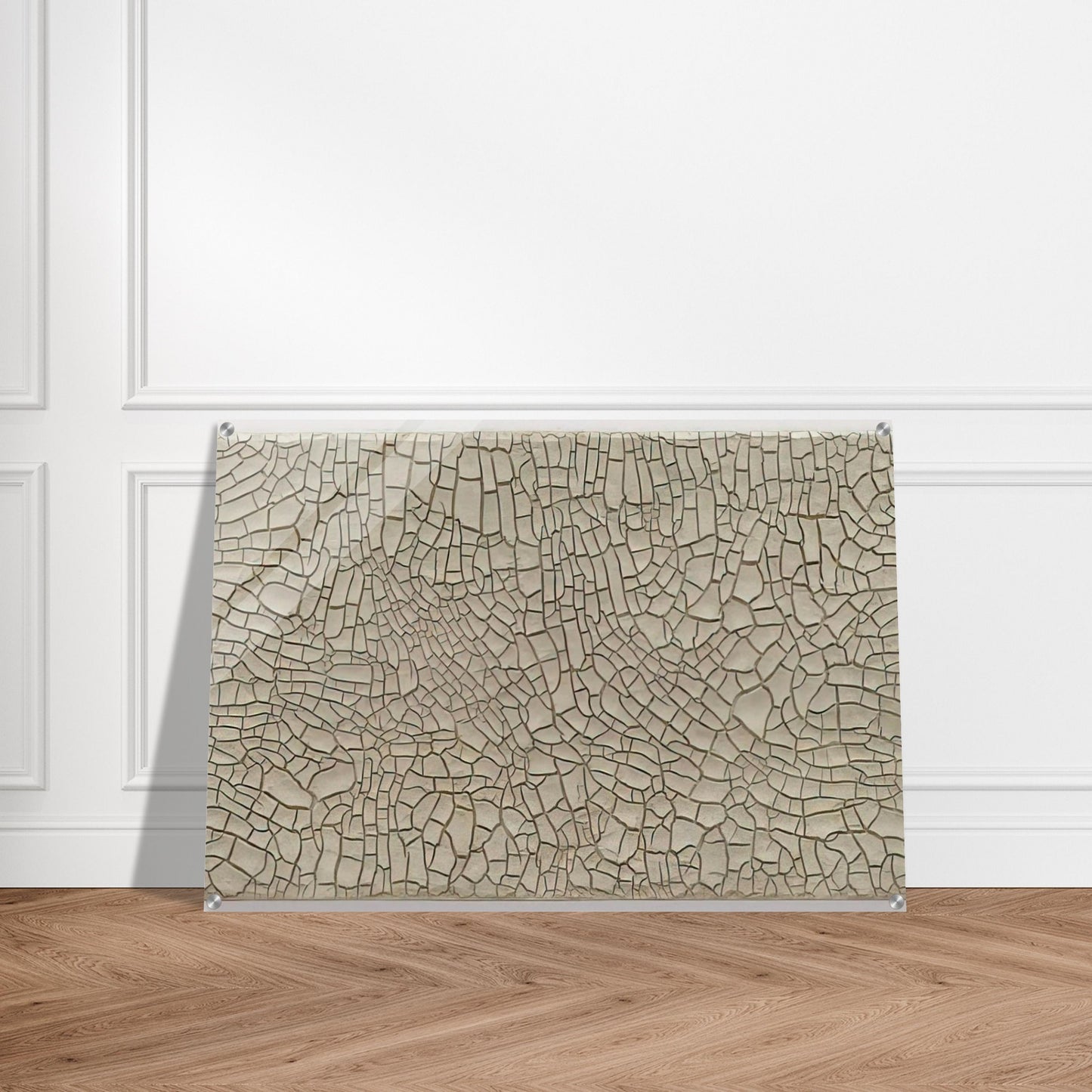 Cretto Grande Bianco - 1982 - Alberto Burri Acrylic Print - 70x100 cm / 28x40″ inches | Alberto Burri Wall Art | Alberto Burri Prints