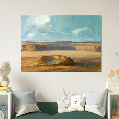 The Waterhole - Tonalism - Xavier Martinez Acrylic Print - 70x100 cm / 28x40″ inches