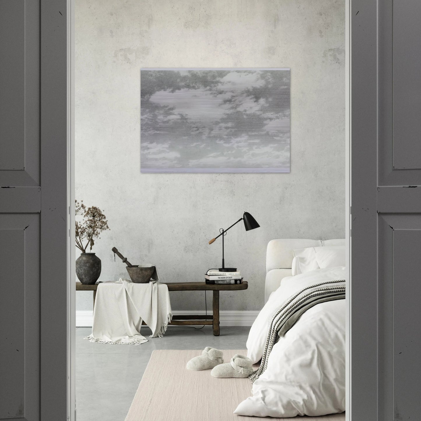 SKY 1975 - Vija Celmins Brushed Aluminum Print - 70x100 cm / 28x40 inches | Vija Celmins Aluminum Print | Vija Celmins Prints