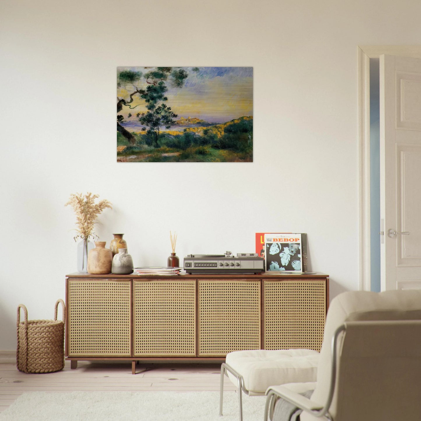View of Antibes - Pierre-Auguste Renoir Brushed Aluminum Print - 70x100 cm / 28x40 inches | Pierre-Auguste Renoir Aluminum Print | Pierre-Auguste Renoir Prints