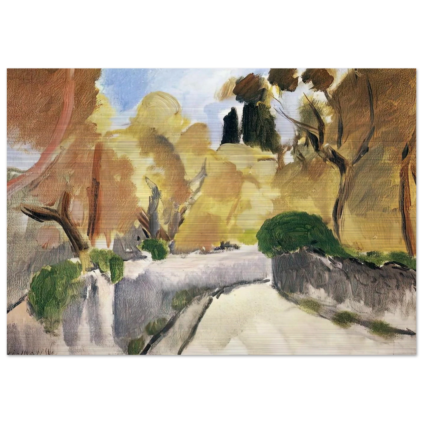 LANDSCAPE 2 - Henri Matisse Brushed Aluminum Print - 70x100 cm / 28x40 inches | Henri Matisse Aluminum Print | Henri Matisse Prints