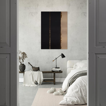 Umber Blue - 1991 - Yun Hyong-keun Brushed Aluminum Print - 70x100 cm / 28x40 inches | Yun Hyong-keun Aluminum Print | Yun Hyong-keun Prints