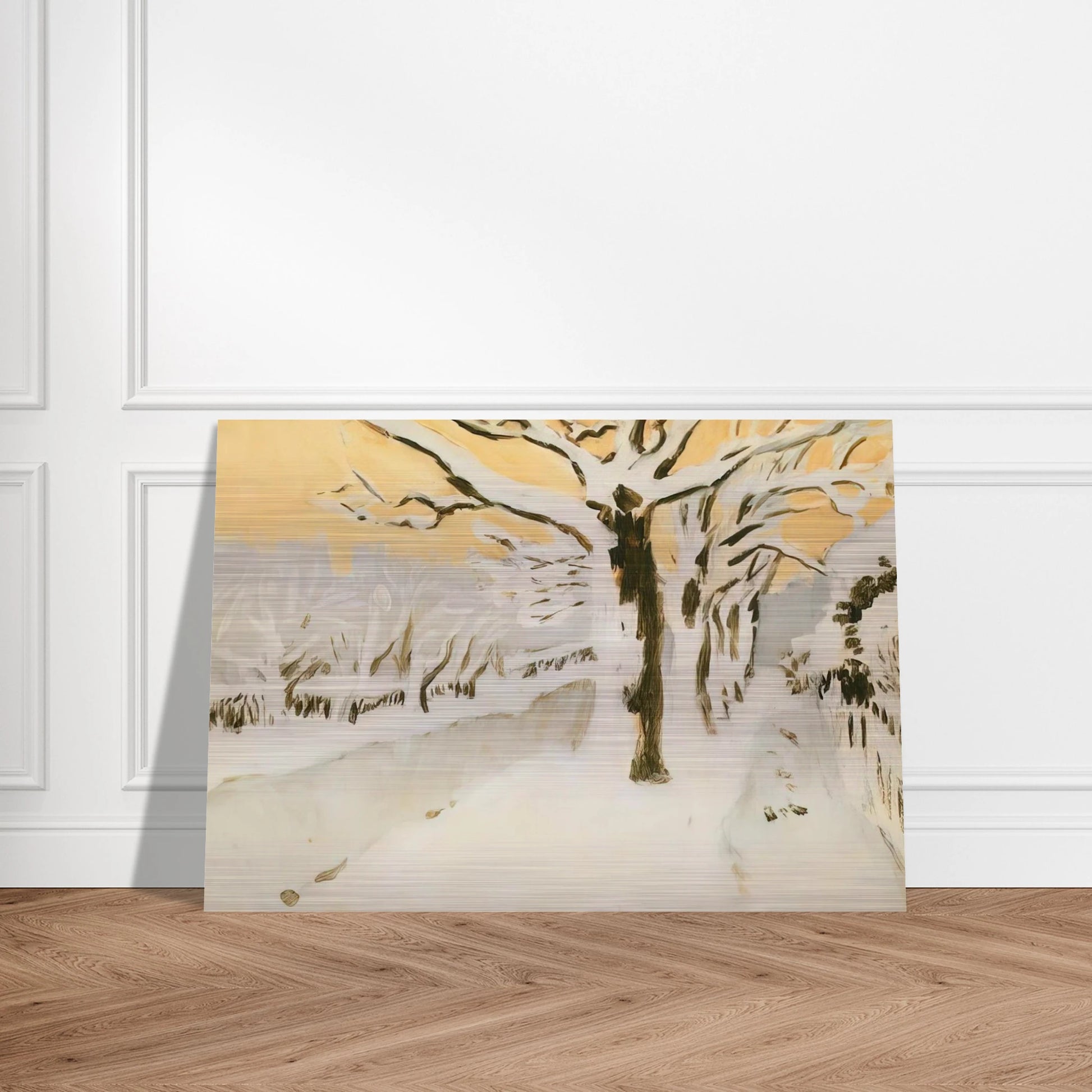 LATE AFTERNOON SNOW 1972 - Fairfield Porter Brushed Aluminum Print - 70x100 cm / 28x40 inches | Fairfield Porter Aluminum Print | Fairfield Porter Prints