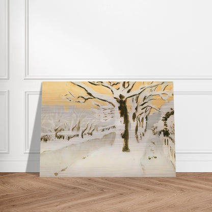 LATE AFTERNOON SNOW 1972 - Fairfield Porter Brushed Aluminum Print - 70x100 cm / 28x40 inches | Fairfield Porter Aluminum Print | Fairfield Porter Prints