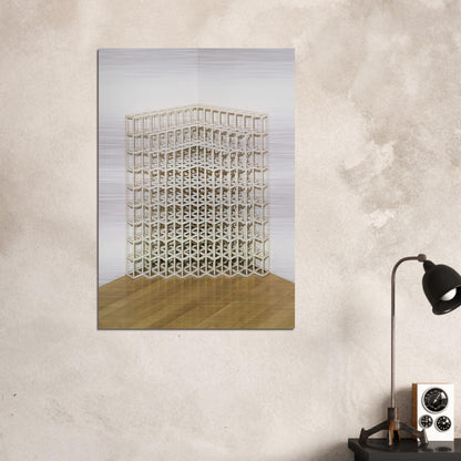 Corner Piece No. 2 - Sol LeWitt Brushed Aluminum Print - 70x100 cm / 28x40 inches | Sol LeWitt Aluminum Print | Sol LeWitt Prints