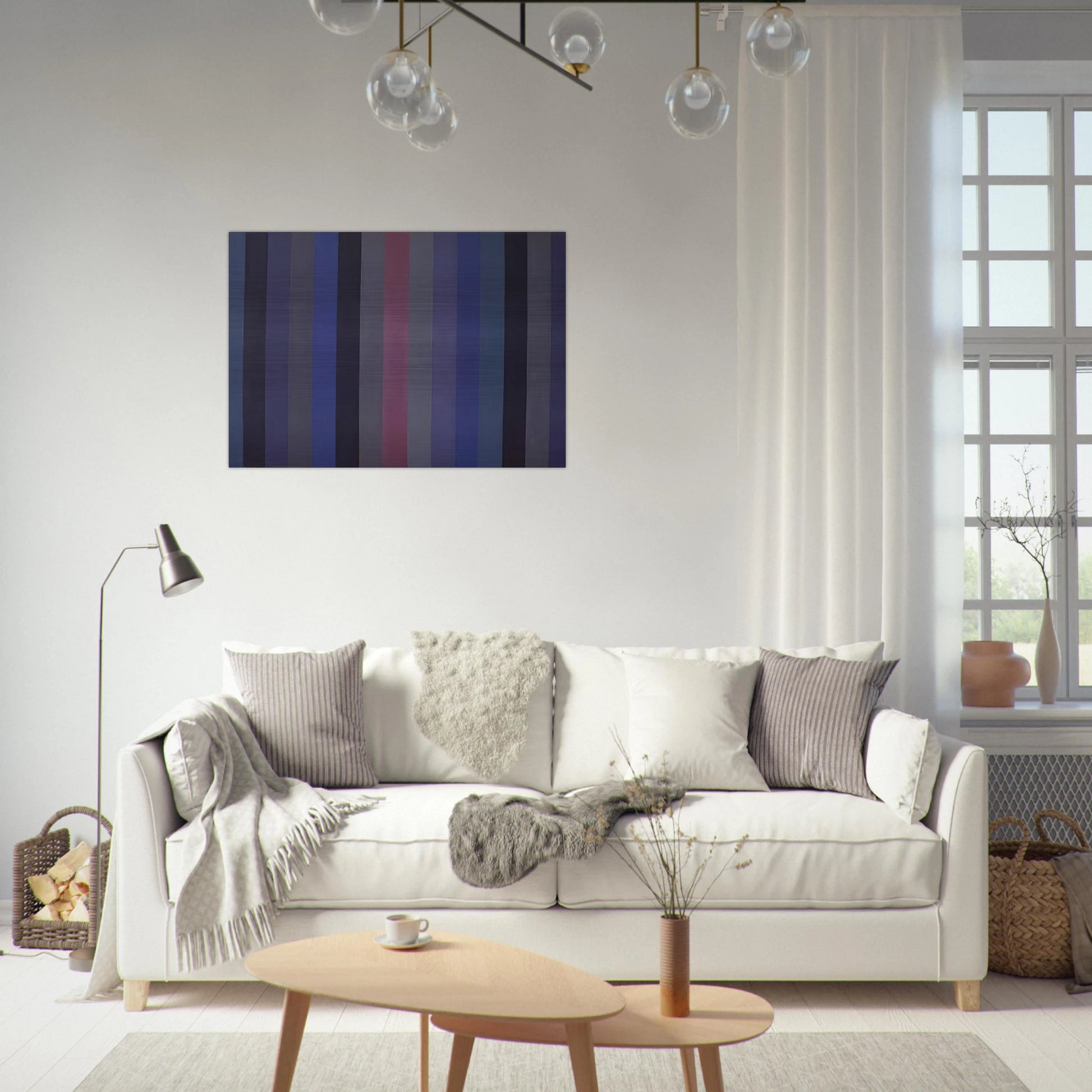 Voodoo - 1984 - Gene Davis Brushed Aluminum Print - 70x100 cm / 28x40 inches | Gene Davis Aluminum Print | Gene Davis Prints