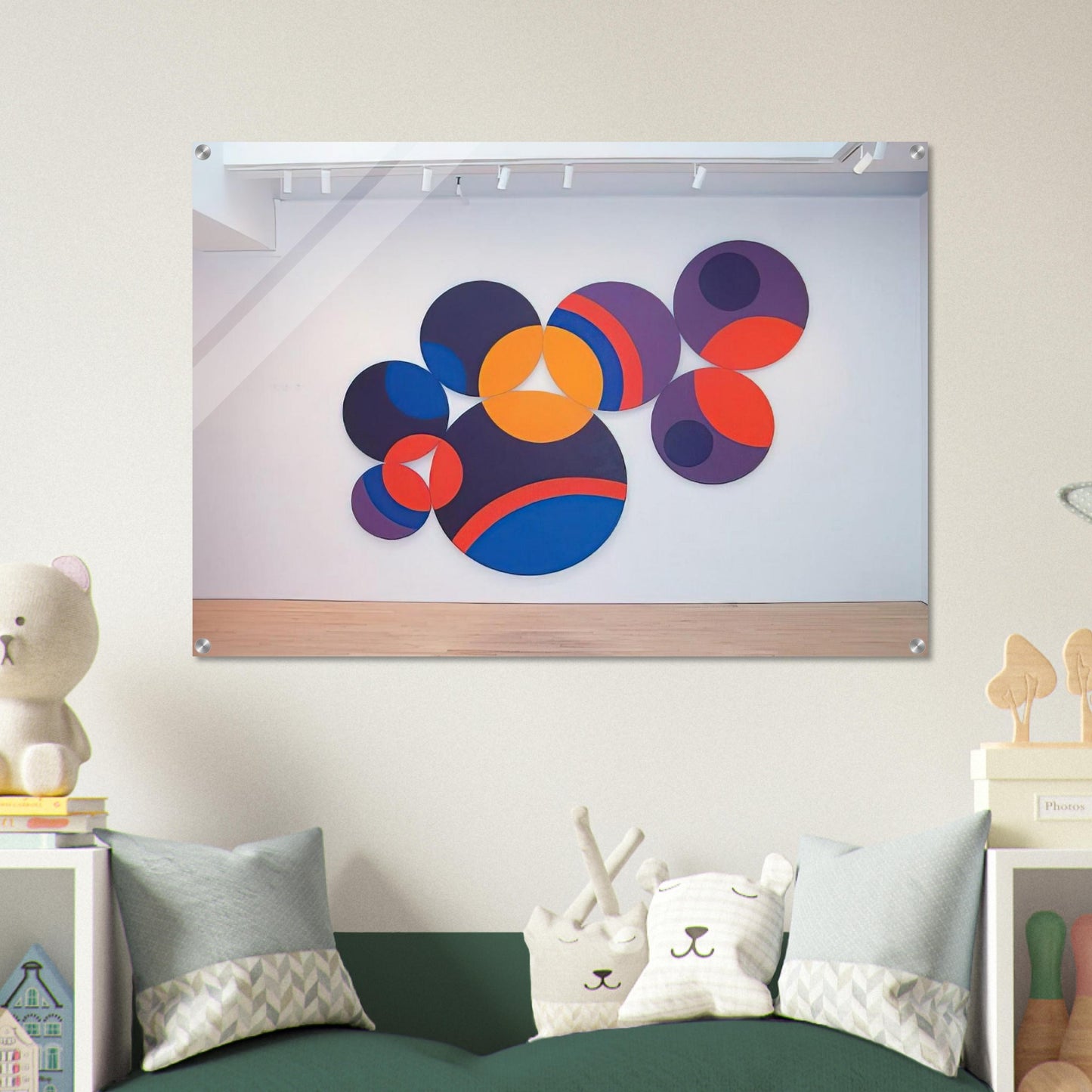 Constellation Twelve Circles - 1969 - Leon Polk Smith Acrylic Print - 70x100 cm / 28x40″ inches
