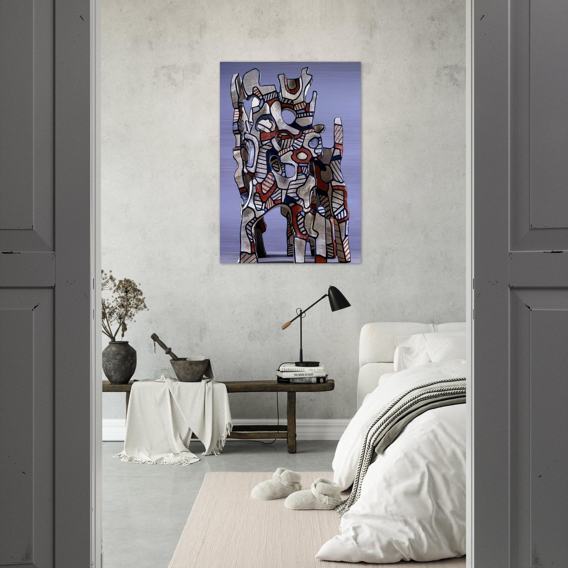 THE COSMORAMA IV - Jean Dubuffet Brushed Aluminum Print - 70x100 cm / 28x40 inches | Jean Dubuffet Aluminum Print | Jean Dubuffet Prints