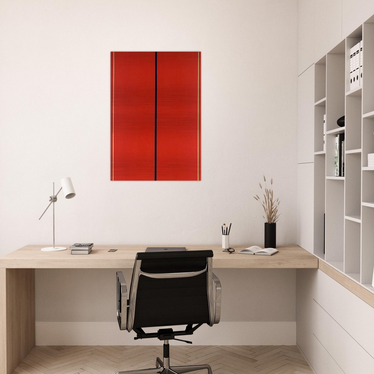 Who's Afraid of Red, Yellow and Blue II - Barnett Newman Brushed Aluminum Print - 70x100 cm / 28x40 inches | Barnett Newman Aluminum Print | Barnett Newman Prints