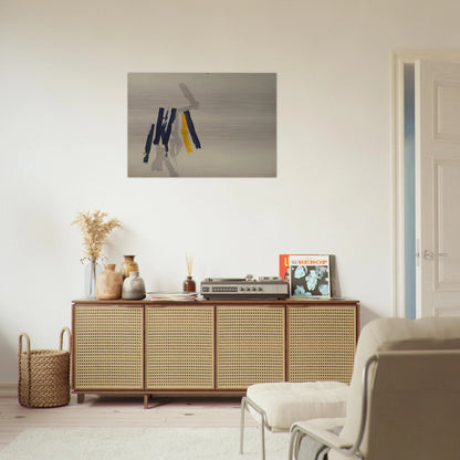 Striped Picture - 1962 - Charlotte Posenenske Brushed Aluminum Print - 70x100 cm / 28x40 inches | Charlotte Posenenske Aluminum Print | Charlotte Posenenske Prints