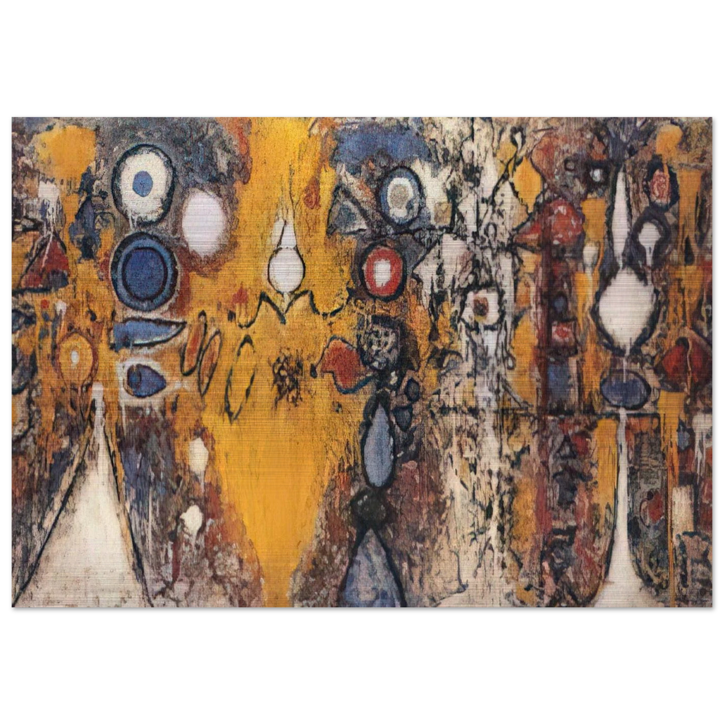 Number 1 - 1951 - Richard Pousette-Dart Brushed Aluminum Print - 70x100 cm / 28x40 inches | Richard Pousette-Dart Aluminum Print | Richard Pousette-Dart Prints