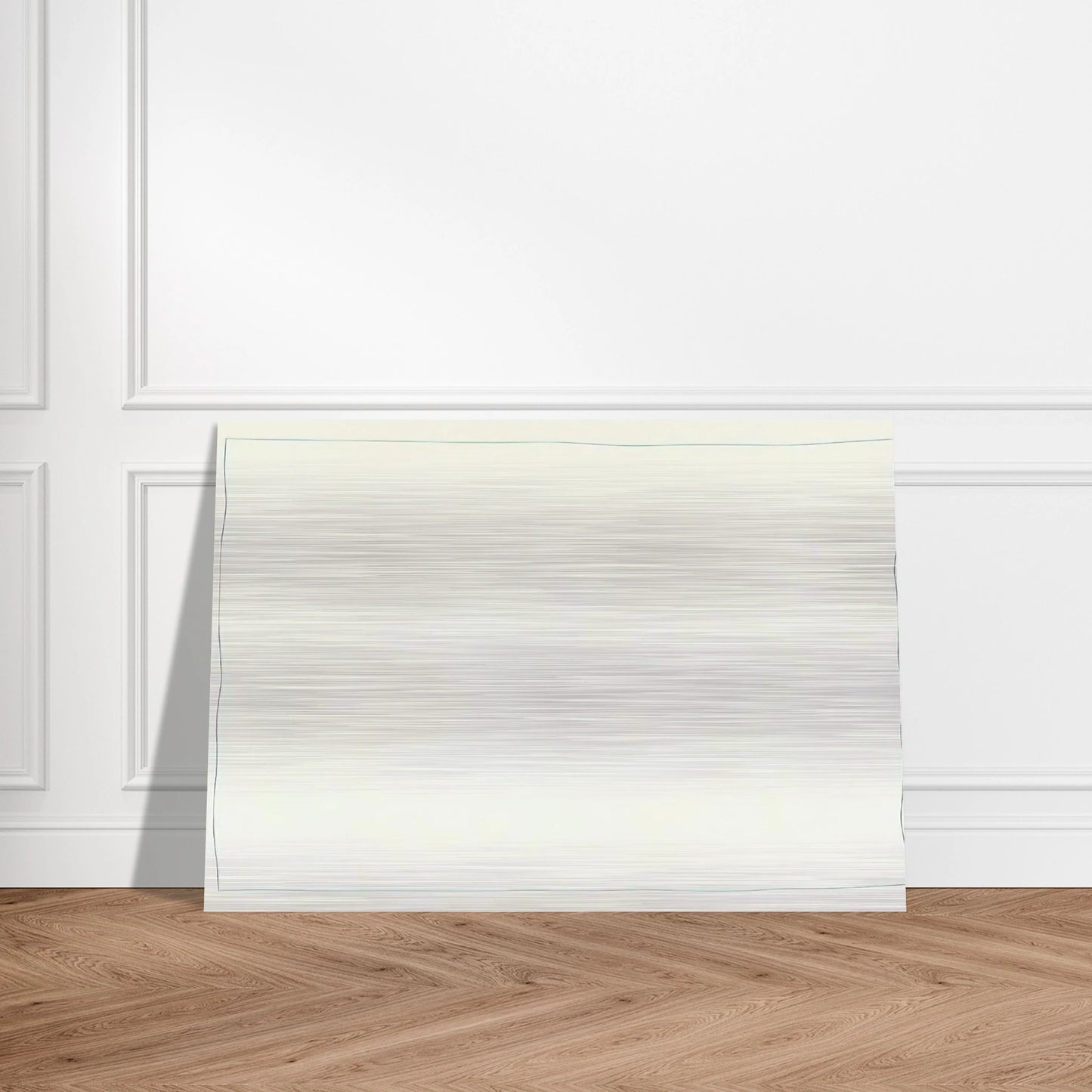Bent Line Drawing - Robert Ryman Brushed Aluminum Print - 70x100 cm / 28x40 inches | Robert Ryman Aluminum Print | Robert Ryman Prints