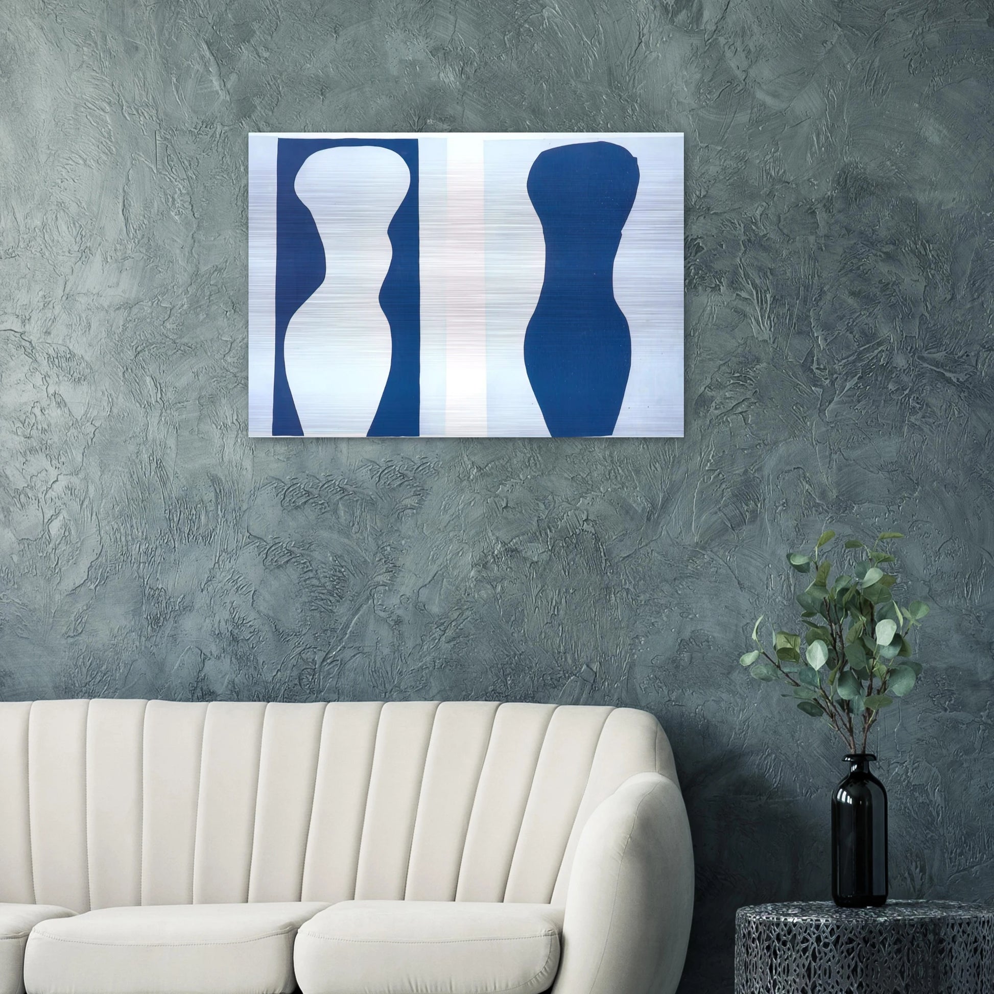 WHITE TORSO AND BLUE TORSO 1944 - Henri Matisse Brushed Aluminum Print - 70x100 cm / 28x40 inches | Henri Matisse Aluminum Print | Henri Matisse Prints