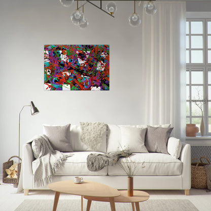 Untitled  SFP94-23  SF94-036  - Sam Francis Brushed Aluminum Print - 70x100 cm / 28x40 inches | Sam Francis Aluminum Print | Sam Francis Prints