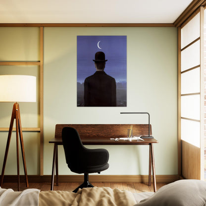 THE SCHOOLMASTER 1954 - Rene Magritte Brushed Aluminum Print - 70x100 cm / 28x40 inches | Rene Magritte Aluminum Print | Rene Magritte Prints