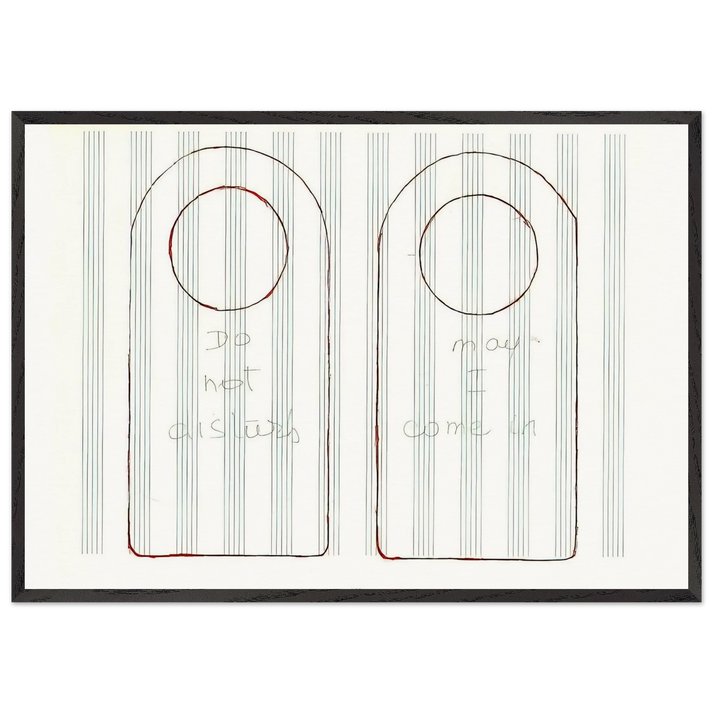 UNTITLED 1995 3 - Louise Bourgeois 70x100 cm / 28x40 inches Framed Art Print – Black Wooden Frame
