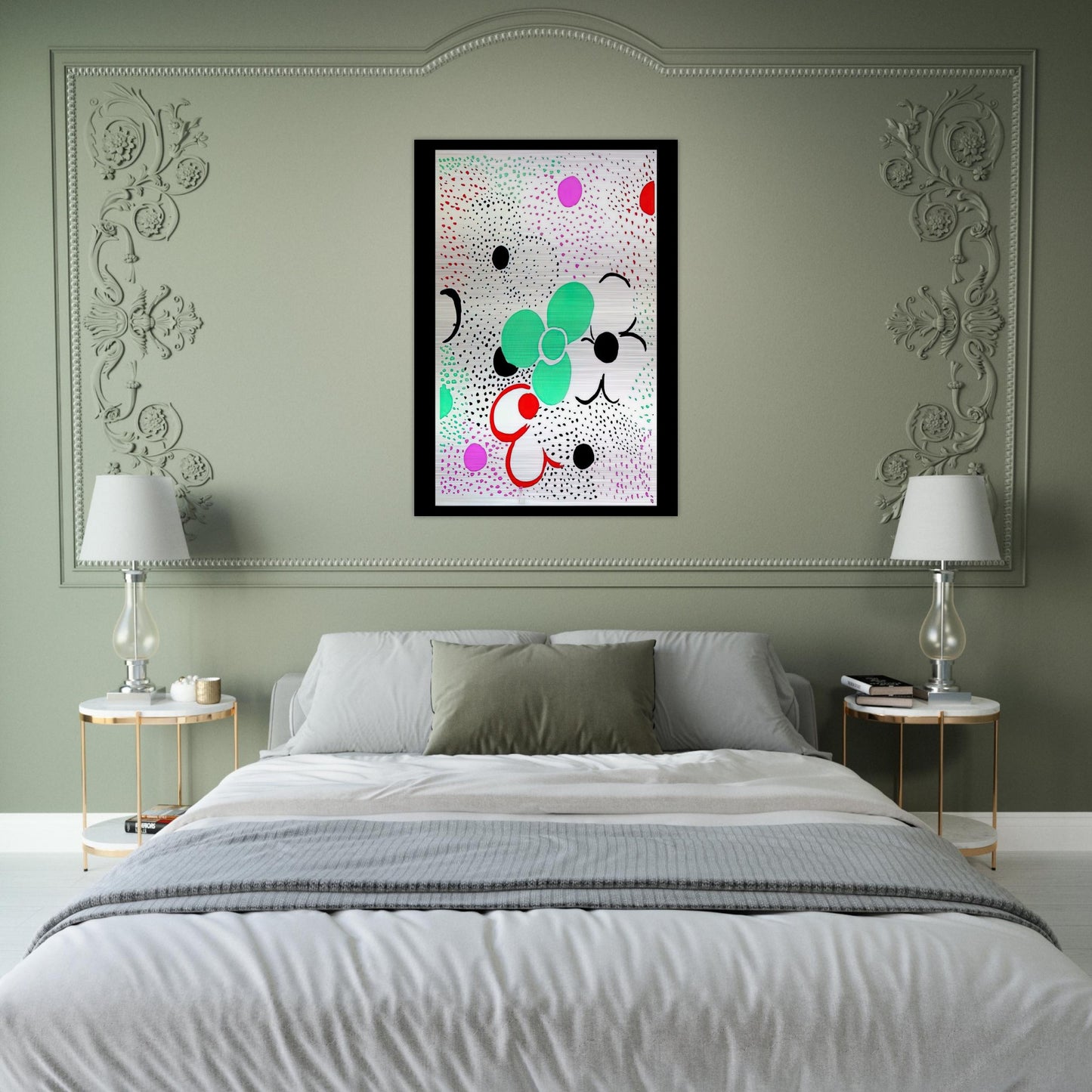 COMPOSITION - Sonia Delaunay Brushed Aluminum Print - 70x100 cm / 28x40 inches | Sonia Delaunay Aluminum Print | Sonia Delaunay Prints