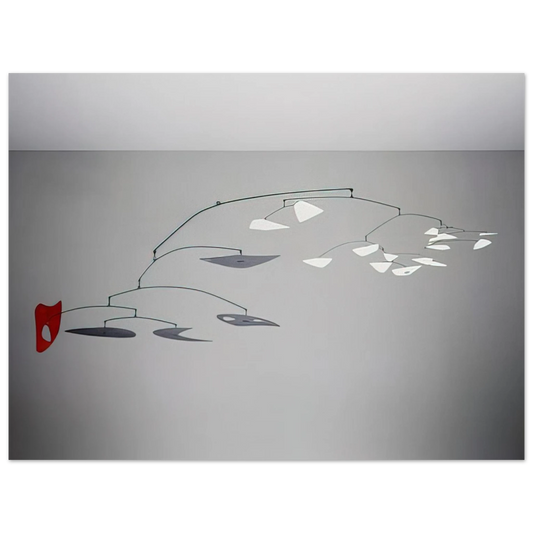 Alexander Calder - 1 RED 4 BLACK PLUS X WHITE 1947 Fine Art Poster