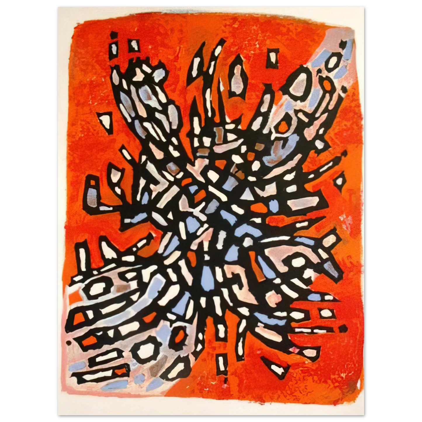 Alfred Manessier - Plate from Les Cantiques Spirituels - 1958  75x100 cm / 30x40inches Fine Art Poster