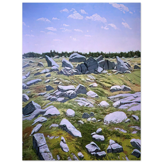 Neil Welliver - Midday Barren - 1983  75x100 cm / 30x40inches Fine Art Poster