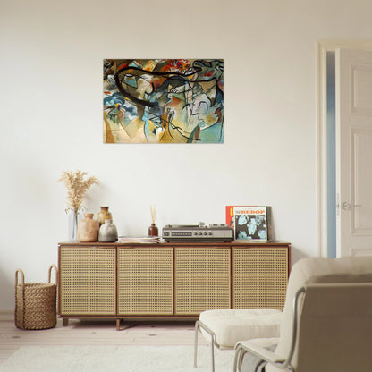 COMPOSITION V 1911 - Wassily Kandinsky Brushed Aluminum Print - 70x100 cm / 28x40 inches | Wassily Kandinsky Aluminum Print | Wassily Kandinsky Prints