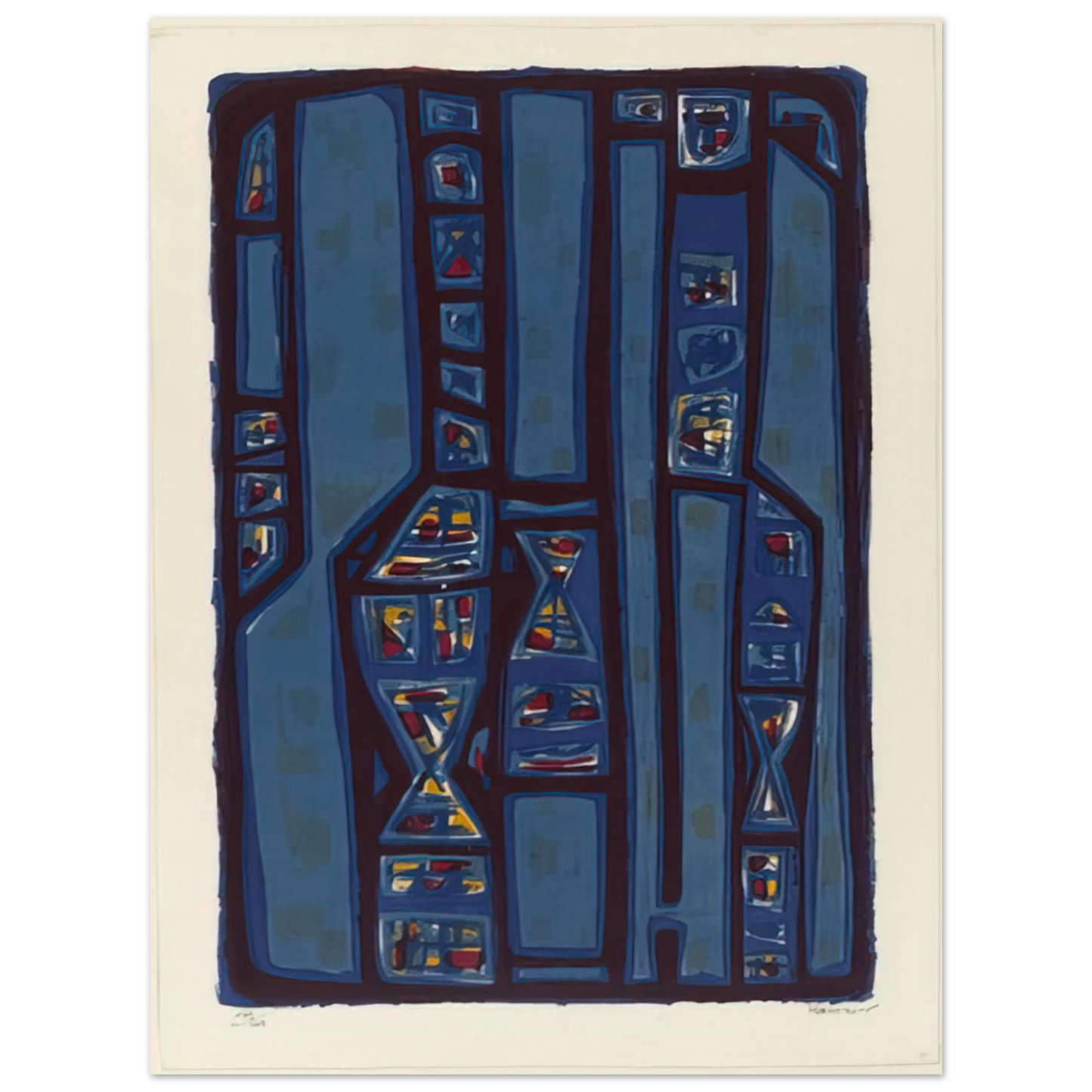 Alfred Manessier - Litanies - 1952  75x100 cm / 30x40inches Fine Art Poster