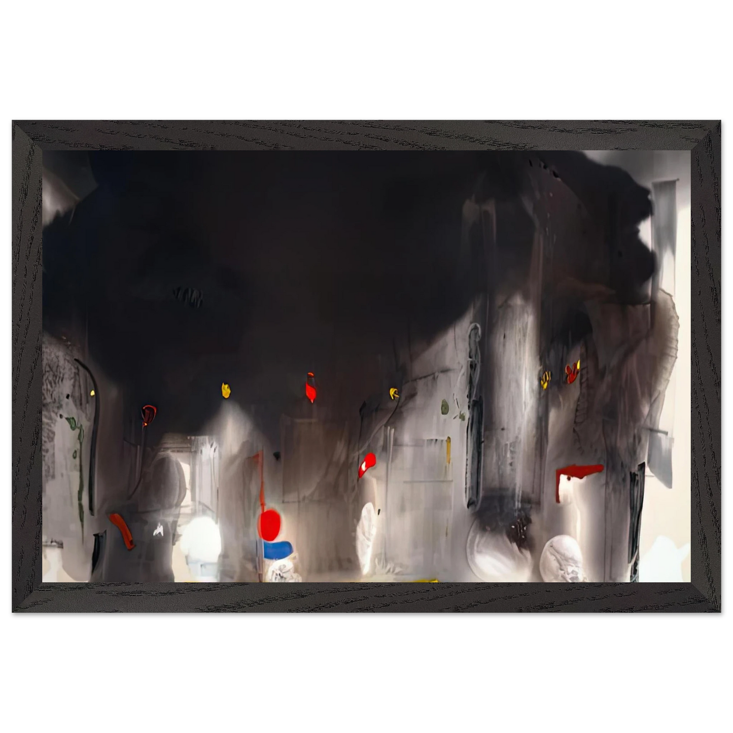 Helen Frankenthaler - Casanova, 1988- Wall Art - 60x80 cm / 24x32 inches - Premium Wooden Framed Poster With Fine Art Paper-canvas - White frame