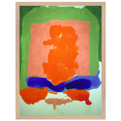 Helen Frankenthaler - Small s Paradise - 1964 Wall art - 45x60 cm / 18x24 Inches - Premium Wooden Framed Poster With Fine Art Paper - Black frame
