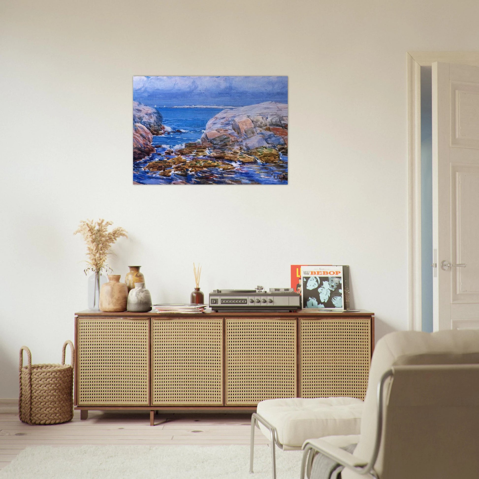 Duck Island, Isles of Shoals - Childe Hassam Brushed Aluminum Print - 70x100 cm / 28x40 inches | Childe Hassam Aluminum Print | Childe Hassam Prints