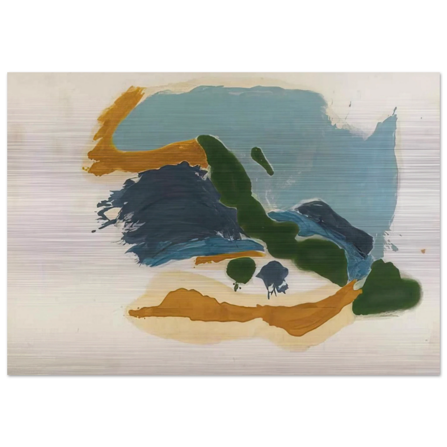 Tuscany - 1963 - Helen Frankenthaler Brushed Aluminum Print - 70x100 cm / 28x40 inches | Helen Frankenthaler Aluminum Print | Helen Frankenthaler Prints