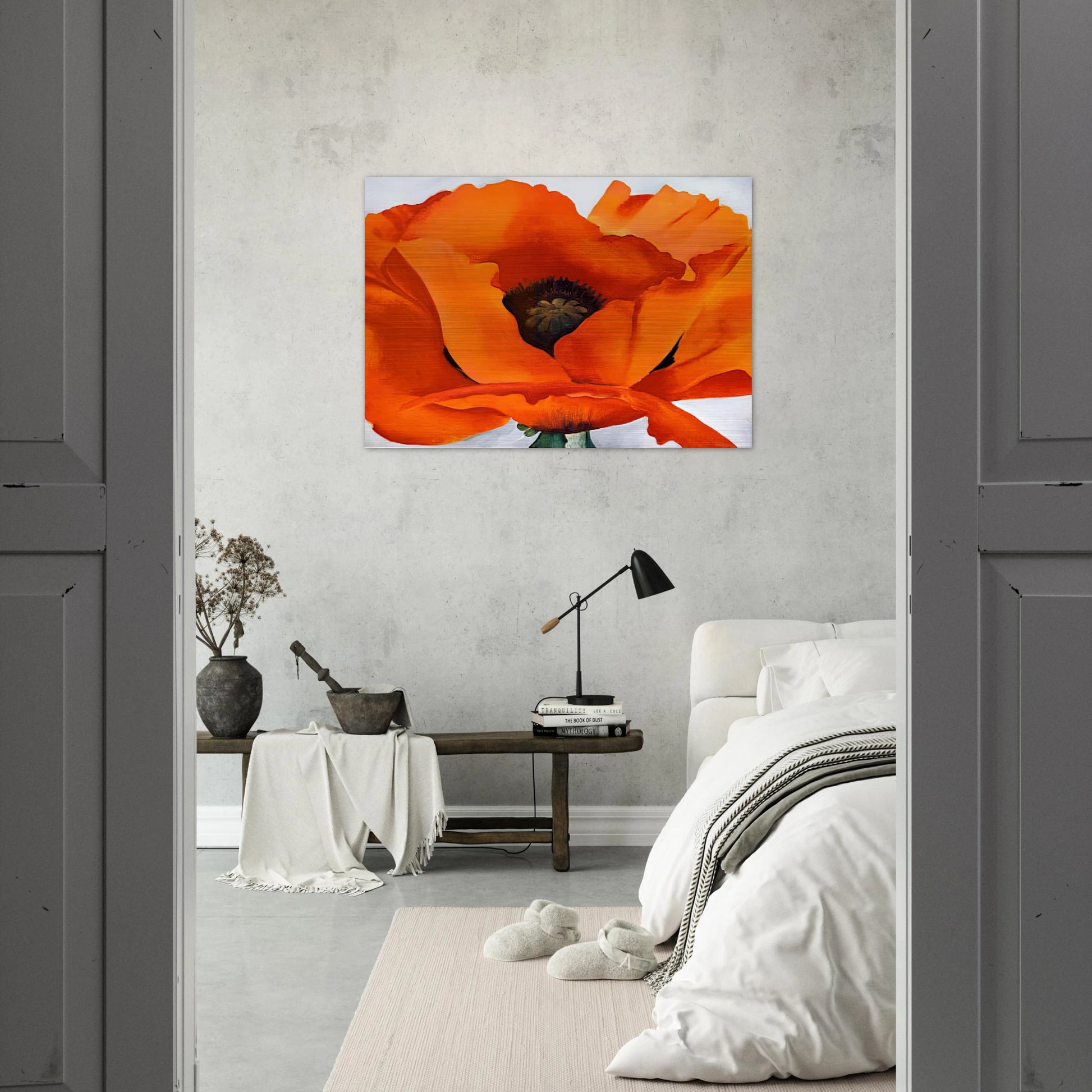 Red Poppy - Georgia O'Keeffe Brushed Aluminum Print - 70x100 cm / 28x40 inches | Georgia O'Keeffe Aluminum Print | Georgia O'Keeffe Prints