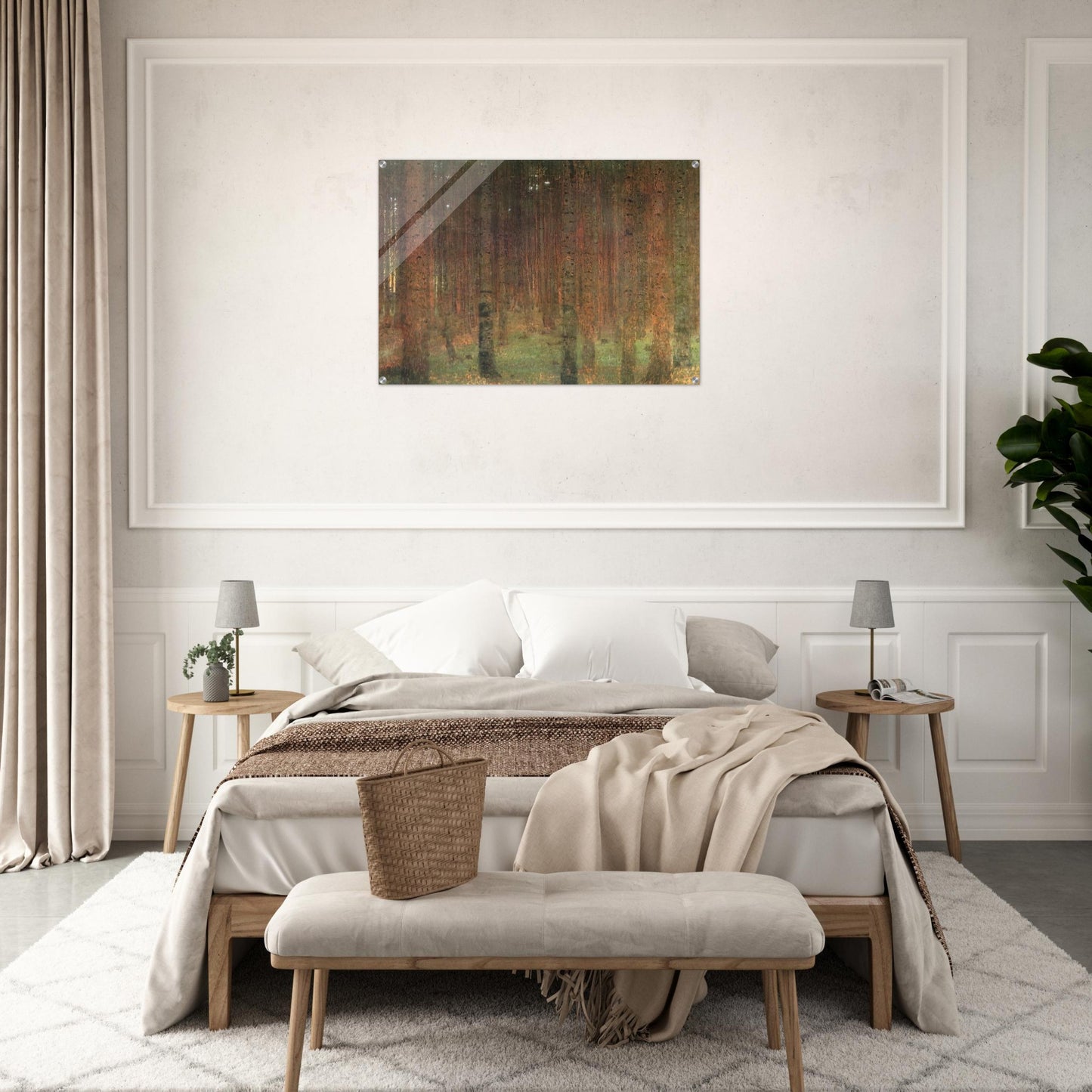 PINE FOREST II - Gustav Klimt Acrylic Print - 70x100 cm / 28x40″ inches