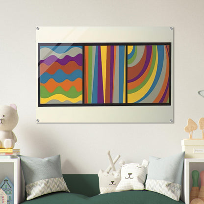 Irregular Arcs, Bands, Loops - Sol LeWitt Acrylic Print - 70x100 cm / 28x40″ inches