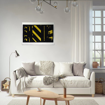 Third Avenue Elevated #1 1951 - Purism - Ralston Crawford Brushed Aluminum Print - 70x100 cm / 28x40 inches | Ralston Crawford Aluminum Print | Ralston Crawford Prints