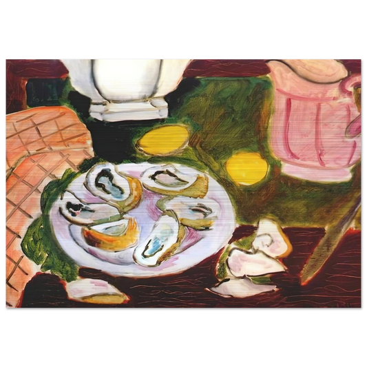 OYSTERS 1940 - Henri Matisse Brushed Aluminum Print - 70x100 cm / 28x40 inches | Henri Matisse Aluminum Print | Henri Matisse Prints