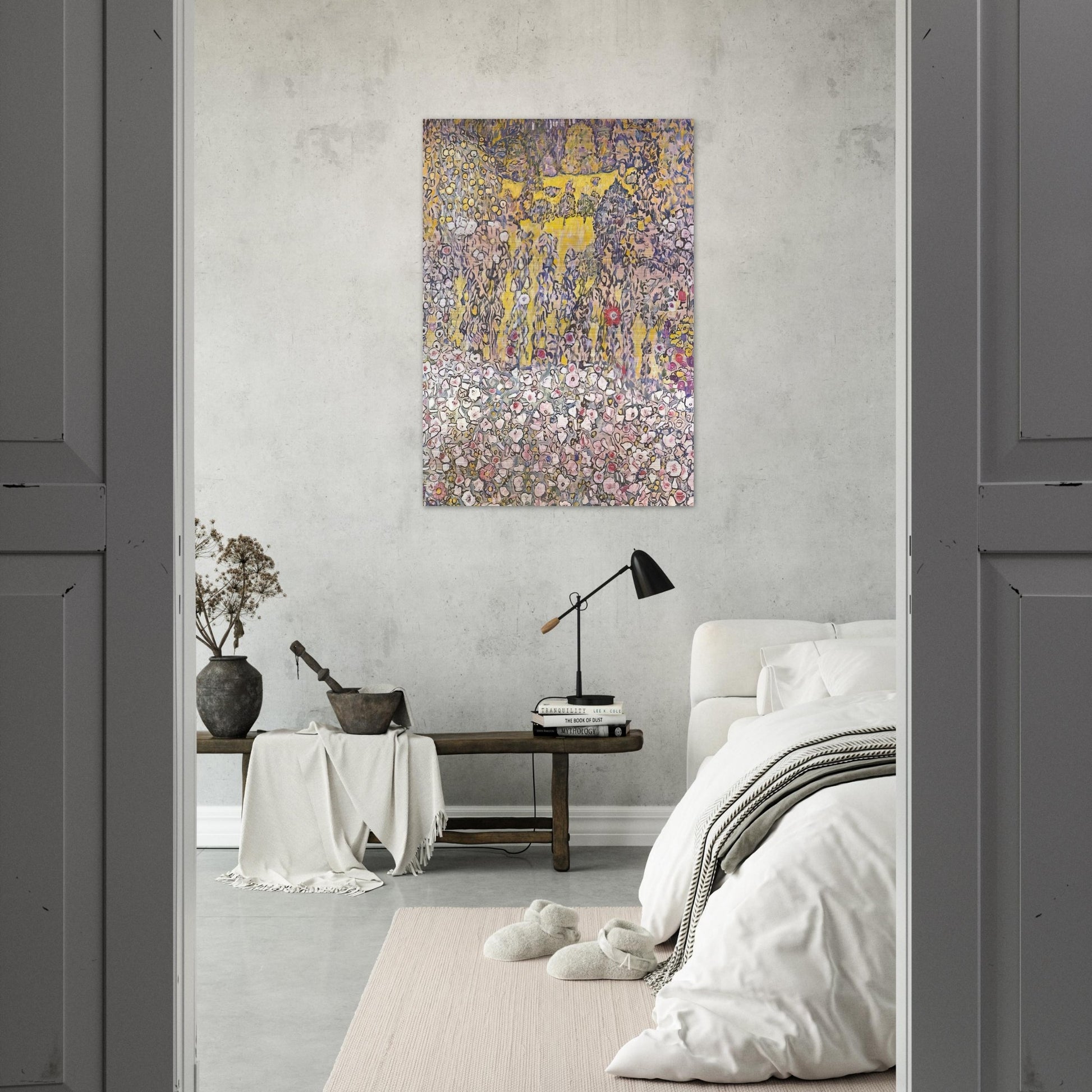 HORTICULTURAL LANDSCAPE WITH A HILLTOP - Gustav Klimt Brushed Aluminum Print - 70x100 cm / 28x40 inches | Gustav Klimt Aluminum Print | Gustav Klimt Prints