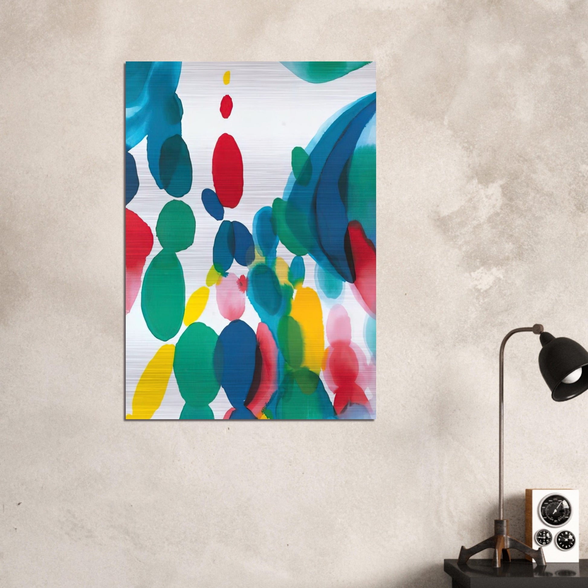 Abstract Composition - Alice Baber Brushed Aluminum Print - 70x100 cm / 28x40 inches | Alice Baber Aluminum Print | Alice Baber Prints