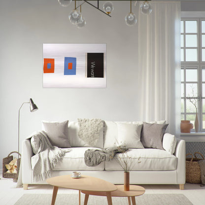 Tablet #105 - Ellsworth Kelly Brushed Aluminum Print - 70x100 cm / 28x40 inches | Ellsworth Kelly Aluminum Print | Ellsworth Kelly Prints