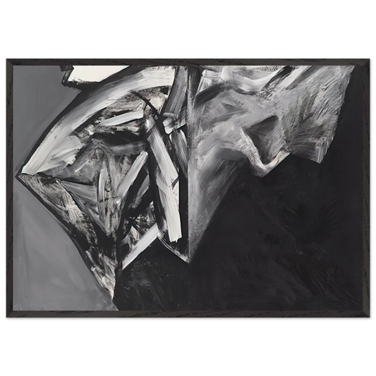 Jay DeFeoBIGSamurai No 8 - Jay DeFeo 70x100 cm / 28x40 inches Framed Art Print – Black Wooden Frame