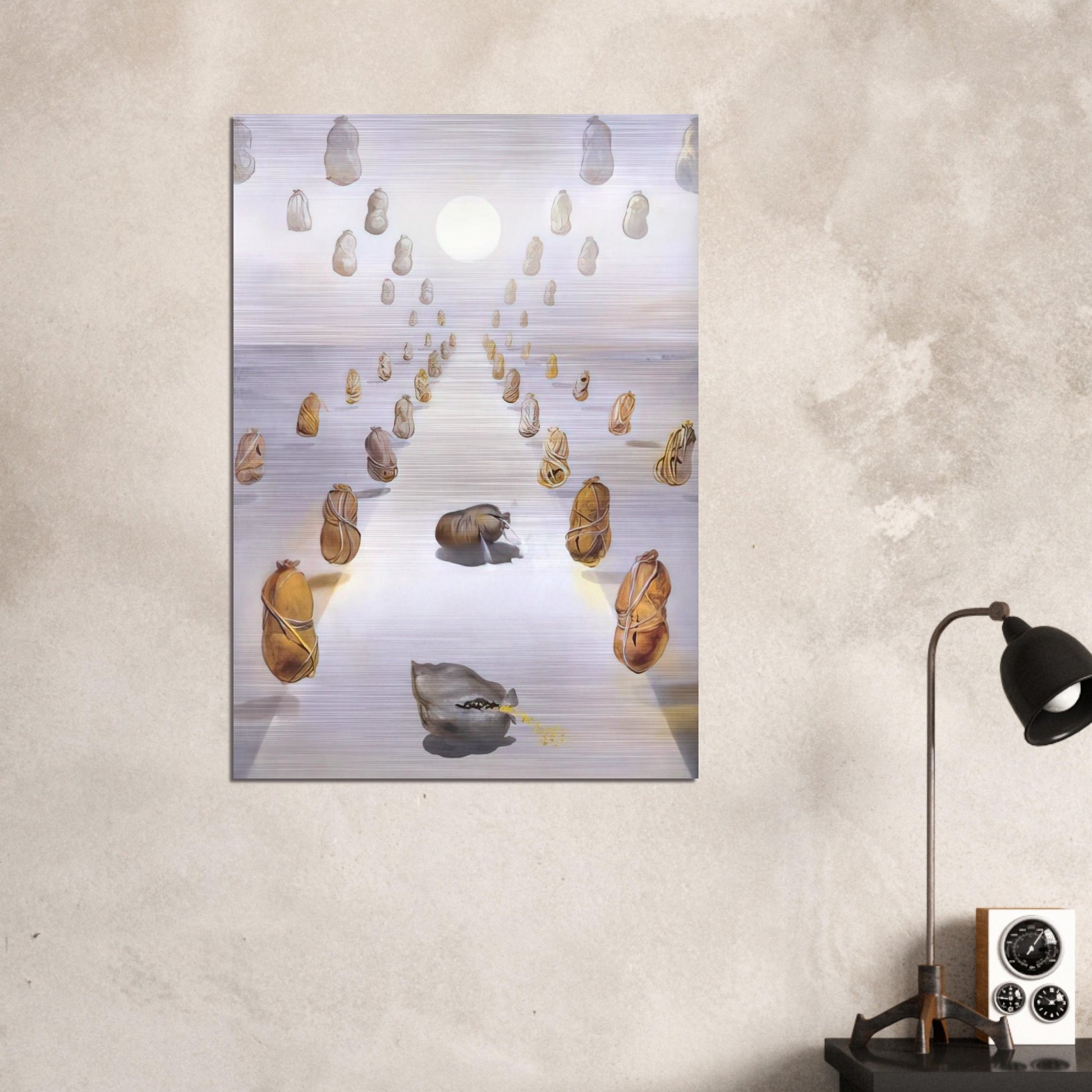 THE PATH OF ENIGMAS SECOND VERSION - Salvador Dali Brushed Aluminum Print - 70x100 cm / 28x40 inches | Salvador Dali Aluminum Print | Salvador Dali Prints