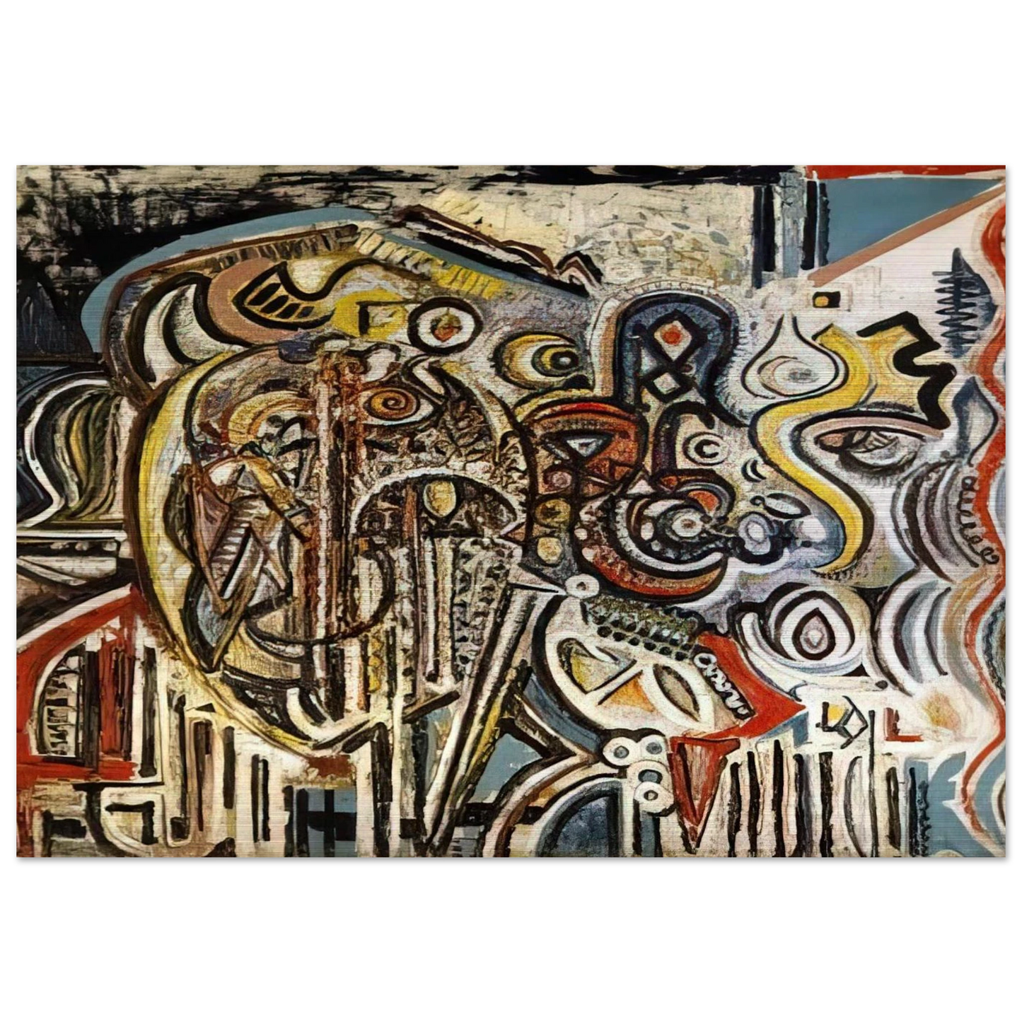 Portrait of Pegeen - Richard Pousette-Dart Brushed Aluminum Print - 70x100 cm / 28x40 inches | Richard Pousette-Dart Aluminum Print | Richard Pousette-Dart Prints