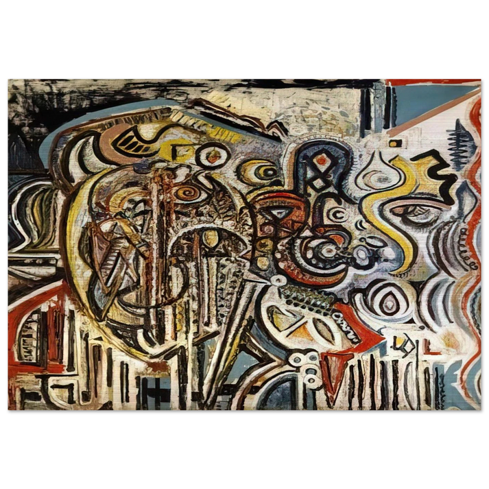 Portrait of Pegeen - Richard Pousette-Dart Brushed Aluminum Print - 70x100 cm / 28x40 inches | Richard Pousette-Dart Aluminum Print | Richard Pousette-Dart Prints