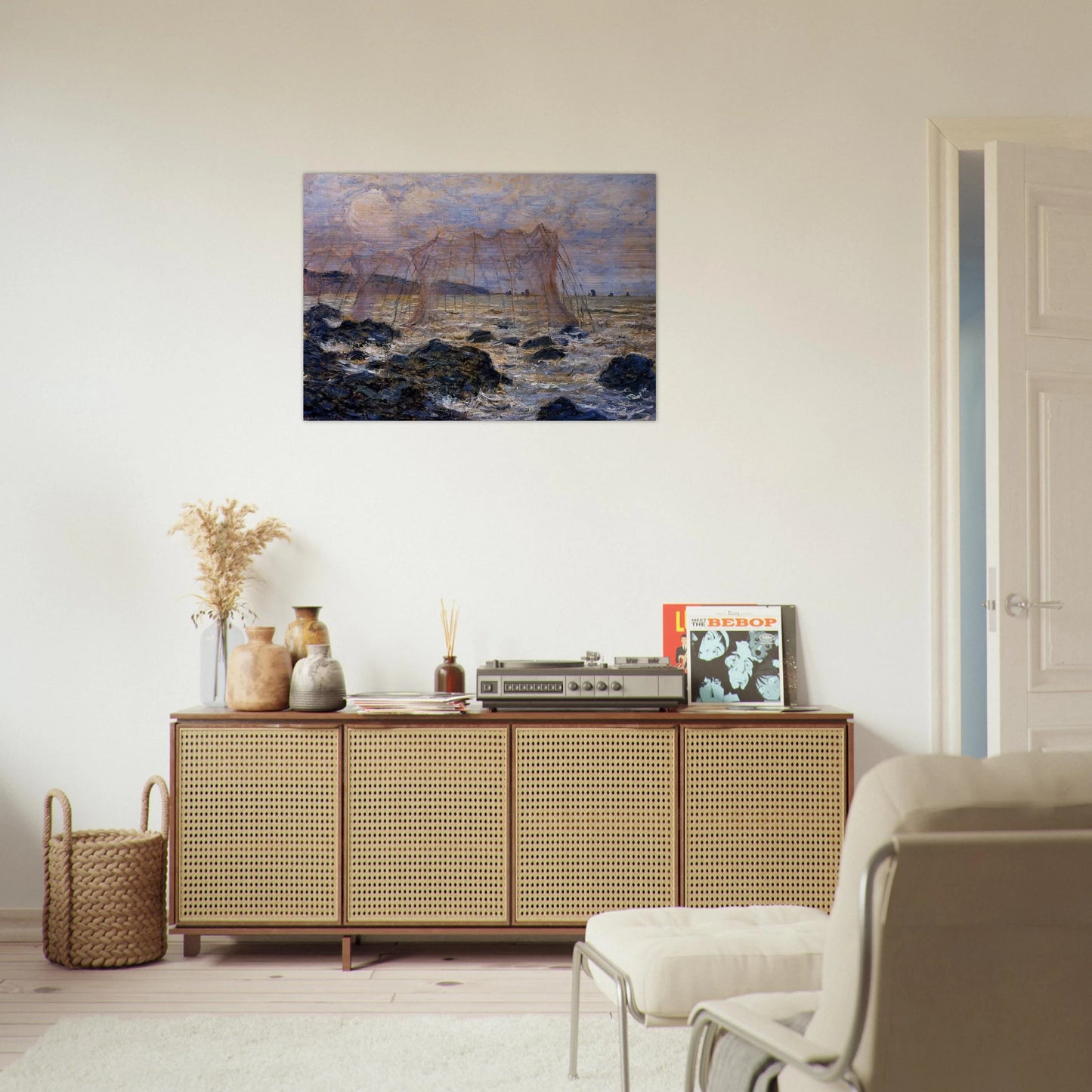 The Nets - claude monet Brushed Aluminum Print - 70x100 cm / 28x40 inches | claude monet Aluminum Print | claude monet Prints