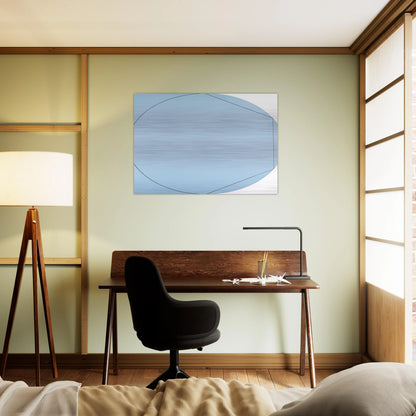 CIRCLE IN AND OUT OF A POLYGON 2 1973 - Robert Mangold Brushed Aluminum Print - 70x100 cm / 28x40 inches | Robert Mangold Aluminum Print | Robert Mangold Prints