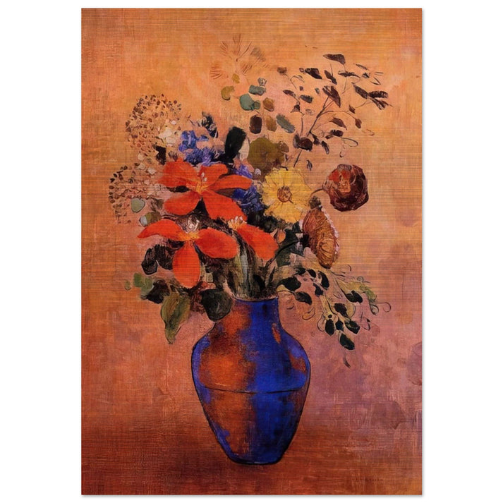 VASE OF FLOWERS 1 - Odilon Redon Brushed Aluminum Print - 70x100 cm / 28x40 inches | Odilon Redon Aluminum Print | Odilon Redon Prints