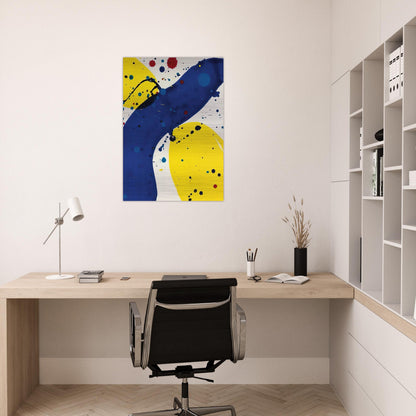 Untitled  from Pasadena Box  - Sam Francis Brushed Aluminum Print - 70x100 cm / 28x40 inches | Sam Francis Aluminum Print | Sam Francis Prints