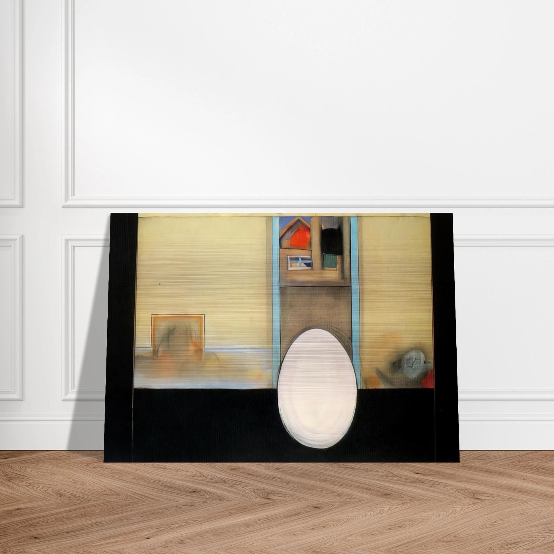 The House - Feminist Art - Miriam Schapiro Brushed Aluminum Print - 70x100 cm / 28x40 inches | Miriam Schapiro Aluminum Print | Miriam Schapiro Prints