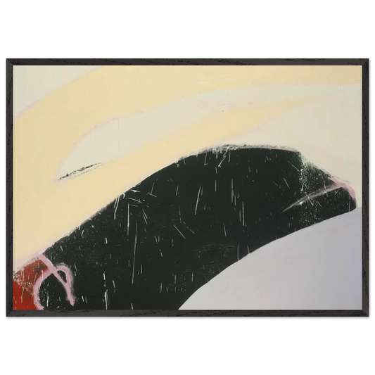 Acheron - 1971 - Norman Bluhm 70x100 cm / 28x40 inches Framed Art Print – Black Wooden Frame